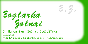 boglarka zolnai business card